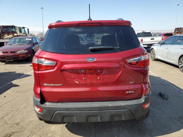 MAJ6S3GL9MC423272 - 2021 FORD ECOSPORT SE RED photo 6