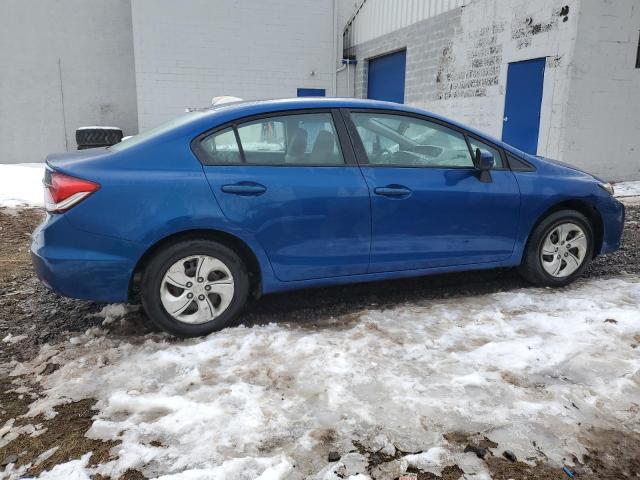 19XFB2F50FE220810 - 2015 HONDA CIVIC LX BLUE photo 3