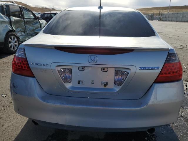 JHMCN364X6C000474 - 2006 HONDA ACCORD HYBRID SILVER photo 6