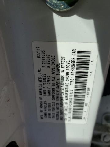 19UUB1F35HA010128 - 2017 ACURA TLX WHITE photo 12