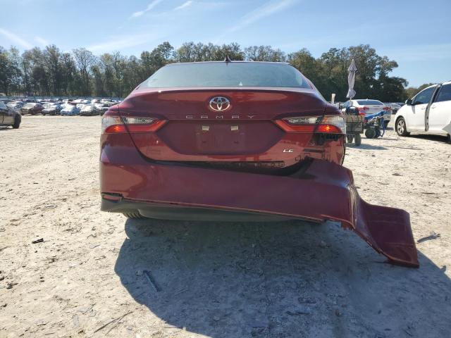 4T1C11AK9MU570492 - 2021 TOYOTA CAMRY LE RED photo 6