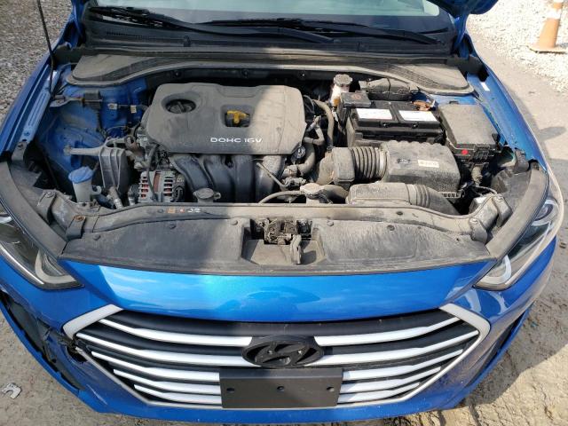 KMHD74LF2JU450243 - 2018 HYUNDAI ELANTRA SE BLUE photo 11