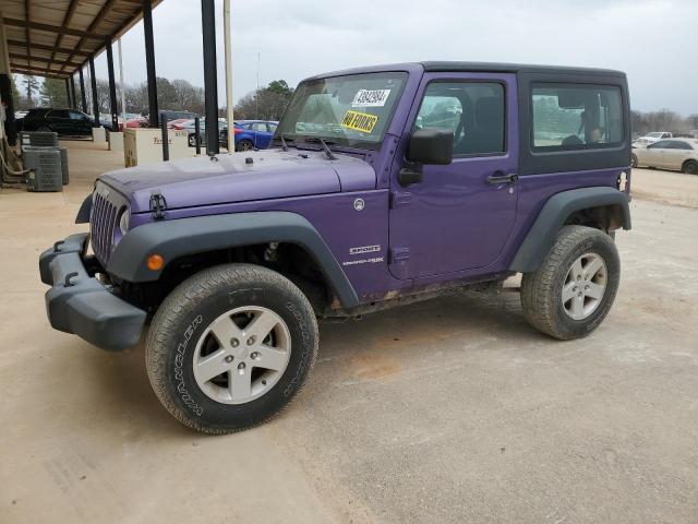 1C4GJWAG1JL810490 - 2018 JEEP WRANGLER SPORT PURPLE photo 1