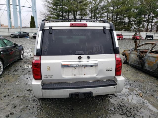 1J8HG58216C276656 - 2006 JEEP COMMANDER LIMITED SILVER photo 6