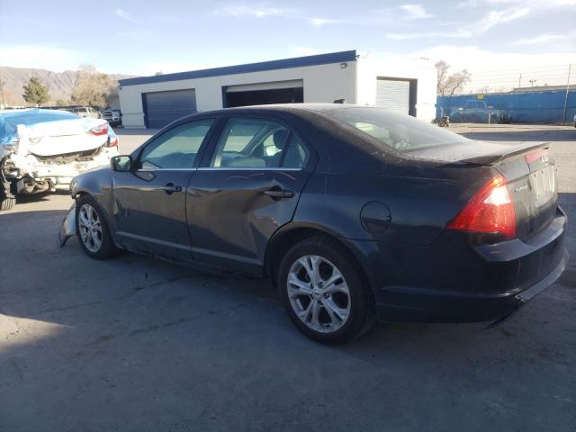 3FAHP0HA6CR436647 - 2012 FORD FUSION SE BLACK photo 2