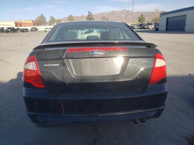 3FAHP0HA6CR436647 - 2012 FORD FUSION SE BLACK photo 6