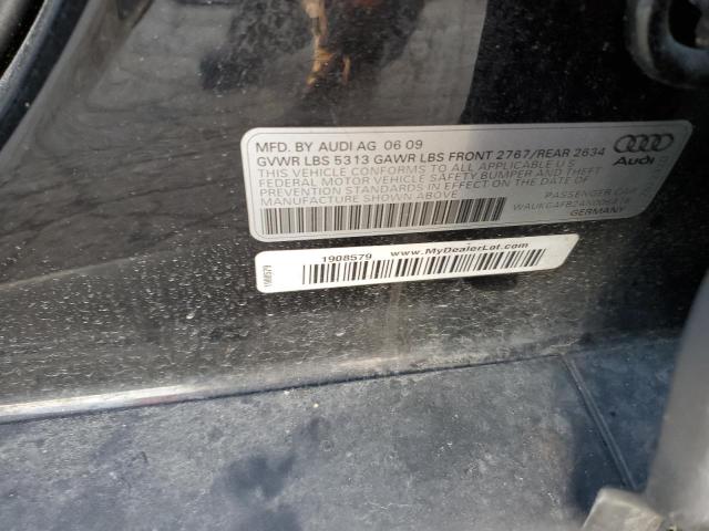 WAUKGAFB2AN006418 - 2010 AUDI A6 PRESTIGE BLACK photo 12