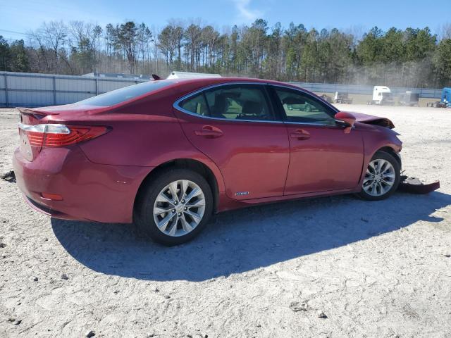 JTHBW1GG7E2074476 - 2014 LEXUS ES 300H RED photo 3