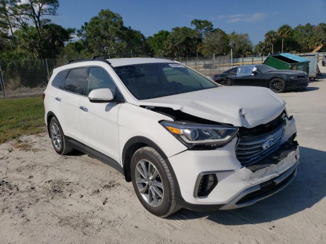 KM8SN4HF2HU244484 - 2017 HYUNDAI SANTA FE SE WHITE photo 4