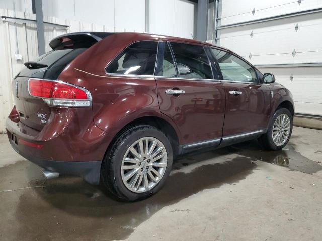 2LMDJ8JK3CBL02320 - 2012 LINCOLN MKX BURGUNDY photo 3