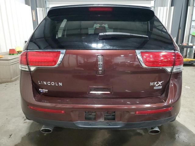 2LMDJ8JK3CBL02320 - 2012 LINCOLN MKX BURGUNDY photo 6