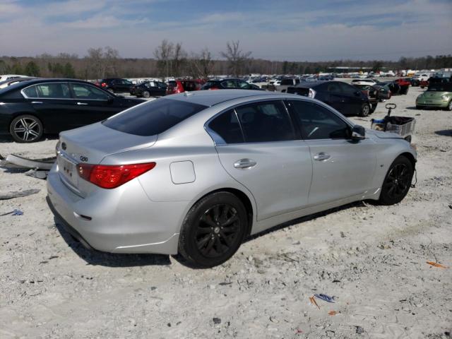 JN1BV7ARXEM702880 - 2014 INFINITI Q50 BASE SILVER photo 3