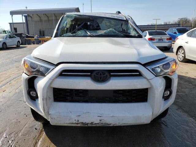 JTEFU5JRXM5247734 - 2021 TOYOTA 4RUNNER SR5 WHITE photo 5