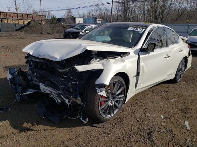 JN1FV7AR0JM700387 - 2018 INFINITI Q50 RED SPORT 400 WHITE photo 1