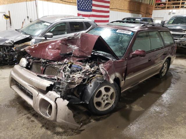 4S3BG6857X7609322 - 1999 SUBARU LEGACY OUTBACK MAROON photo 1