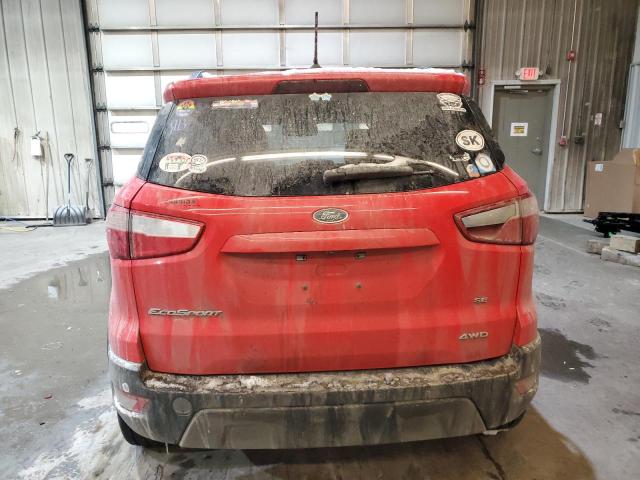 MAJ6S3GL2LC350793 - 2020 FORD ECOSPORT SE წითელი ფოტო 6