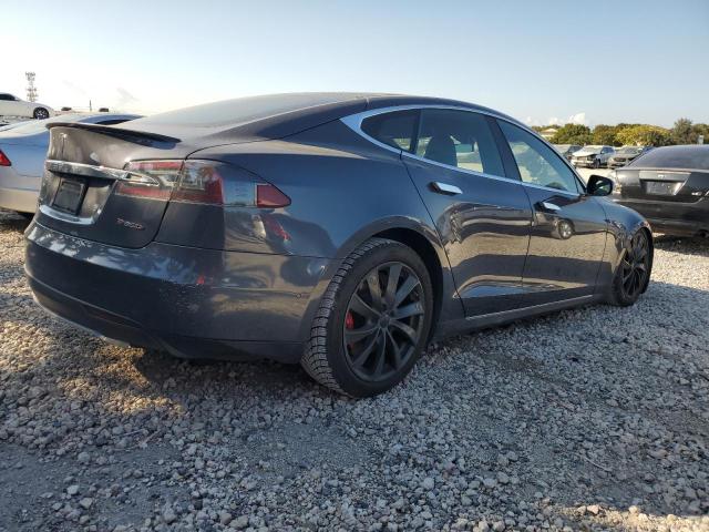 5YJSA1H28EFP66441 - 2014 TESLA MODEL S GRAY photo 3