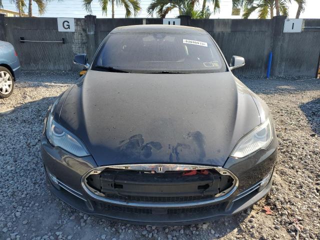 5YJSA1H28EFP66441 - 2014 TESLA MODEL S GRAY photo 5