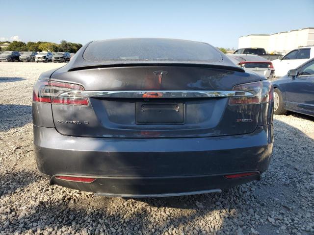 5YJSA1H28EFP66441 - 2014 TESLA MODEL S GRAY photo 6
