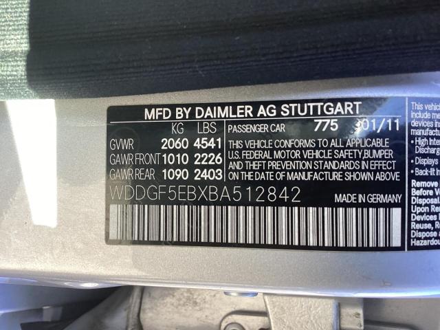 WDDGF5EBXBA512842 - 2011 MERCEDES-BENZ C 300 SILVER photo 10