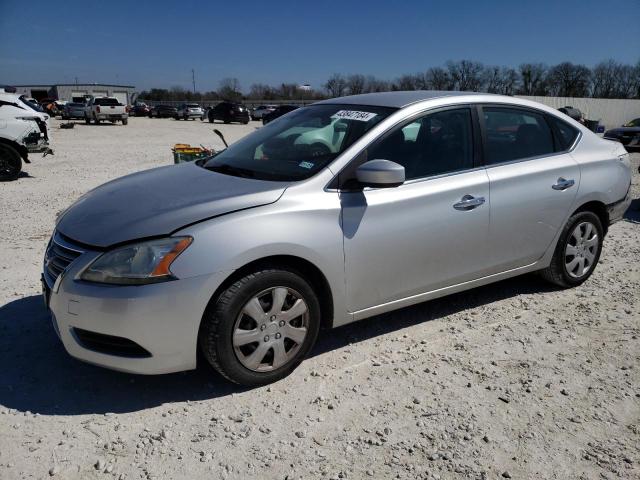 3N1AB7AP2FL653706 - 2015 NISSAN SENTRA S SILVER photo 1