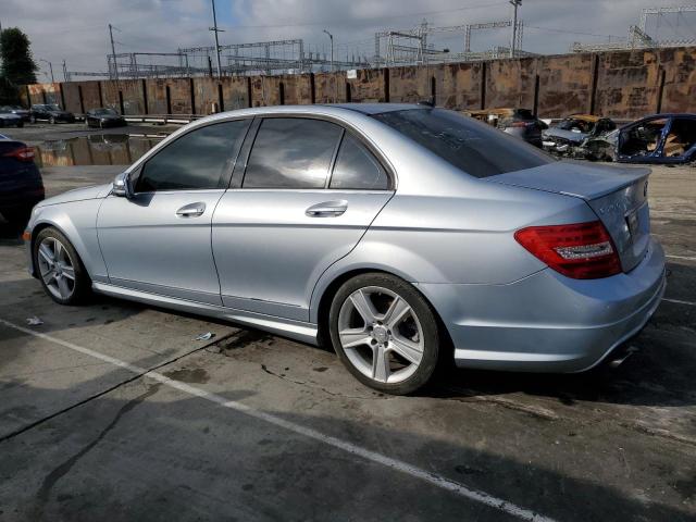 WDDGF4HB5DA793683 - 2013 MERCEDES-BENZ C 250 BLUE photo 2