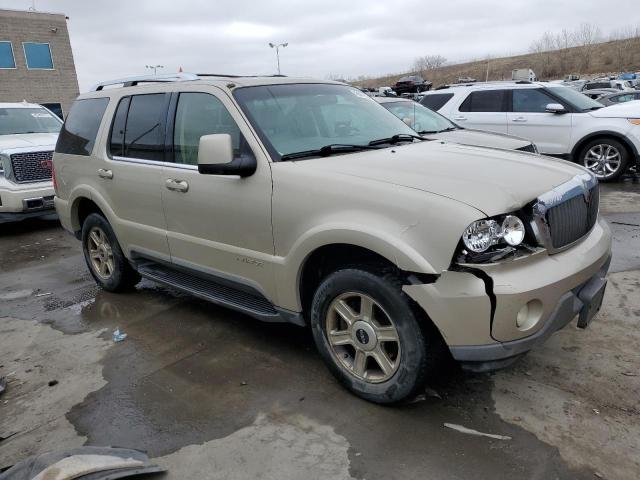 5LMEU88H64ZJ01332 - 2004 LINCOLN AVIATOR 金色 照片 4