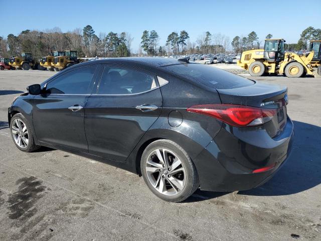 KMHDH4AE0FU224927 - 2015 HYUNDAI ELANTRA SE BLACK photo 2