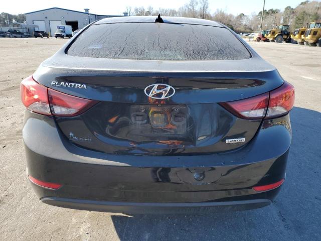 KMHDH4AE0FU224927 - 2015 HYUNDAI ELANTRA SE BLACK photo 6