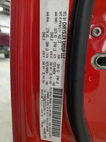 1C6RD6GT5CS332840 - 2012 DODGE RAM 1500 SLT RED photo 12