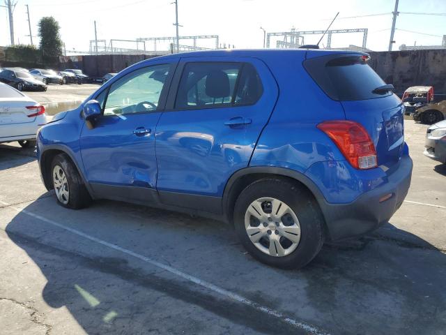 KL7CJKSB3GB668164 - 2016 CHEVROLET TRAX LS BLUE photo 2