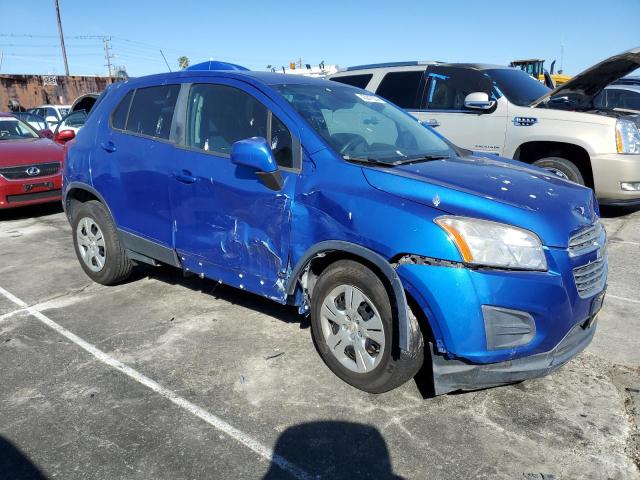 KL7CJKSB3GB668164 - 2016 CHEVROLET TRAX LS BLUE photo 4