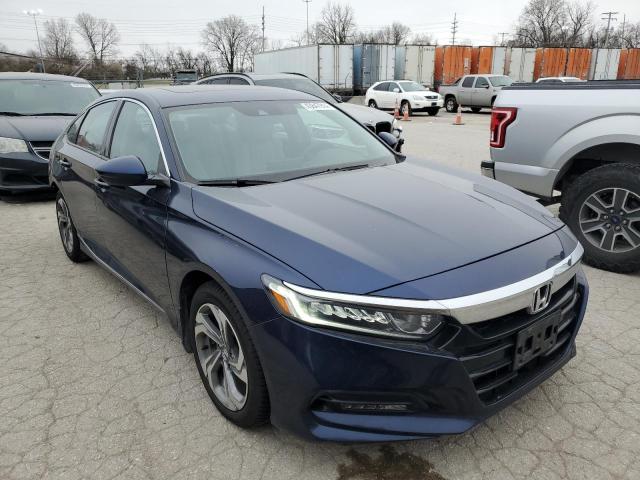 1HGCV2F59JA027417 - 2018 HONDA ACCORD EXL BLUE photo 4