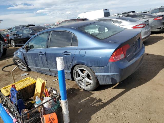 1HGFA16556L020818 - 2006 HONDA CIVIC LX BLUE photo 2