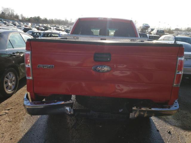 1FTFX1ET8BKD82459 - 2011 FORD F150 SUPER CAB RED photo 6