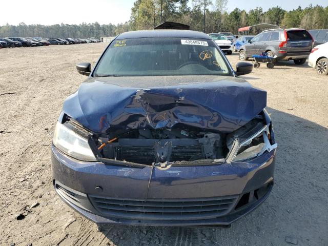 3VW2K7AJ7DM203809 - 2013 VOLKSWAGEN JETTA BASE Կապույտ լուսանկար 5