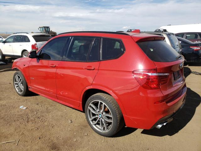 5UXWX9C54G0D79226 - 2016 BMW X3 XDRIVE28I RED photo 2