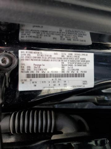 1FADP3F26HL214711 - 2017 FORD FOCUS SE BLACK photo 12