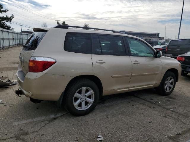 JTEES41A582099943 - 2008 TOYOTA HIGHLANDER GOLD photo 3