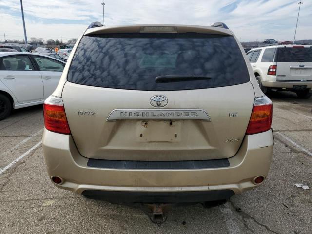 JTEES41A582099943 - 2008 TOYOTA HIGHLANDER GOLD photo 6