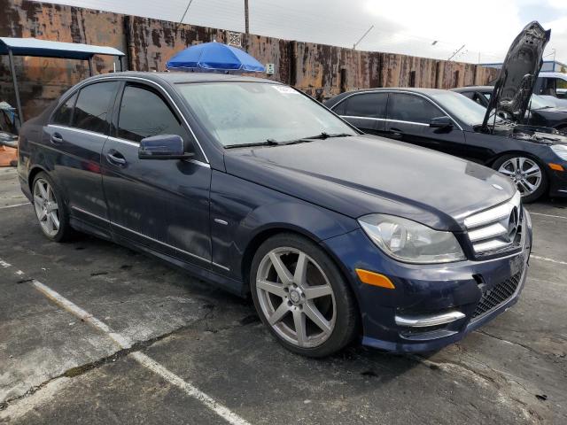 WDDGF4HB3CA718625 - 2012 MERCEDES-BENZ C 250 BLUE photo 4