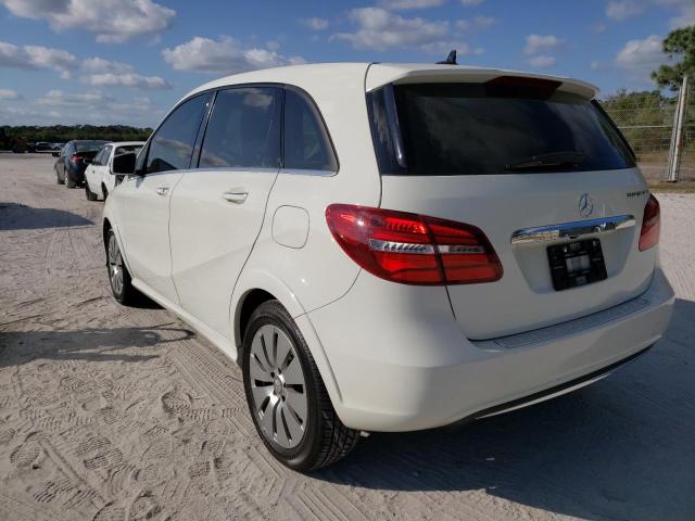 WDDVP9AB2FJ004338 - 2015 MERCEDES-BENZ B ELECTRIC WHITE photo 2