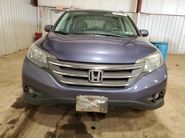 5J6RM4H75CL079814 - 2012 HONDA CR-V EXL BLUE photo 5