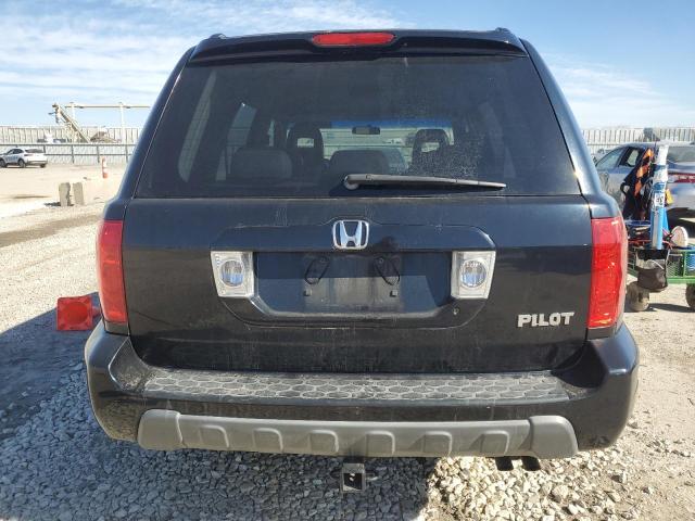 2HKYF18674H607098 - 2004 HONDA PILOT EXL BLACK photo 6