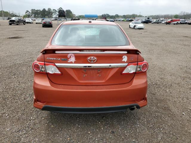 2T1BU4EE9DC071444 - 2013 TOYOTA COROLLA S/ BASE ORANGE photo 6