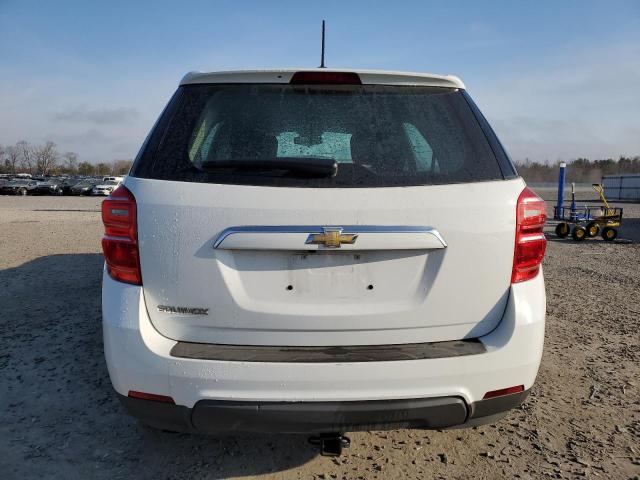 2GNALBEK7H1517353 - 2017 CHEVROLET EQUINOX LS WHITE photo 6