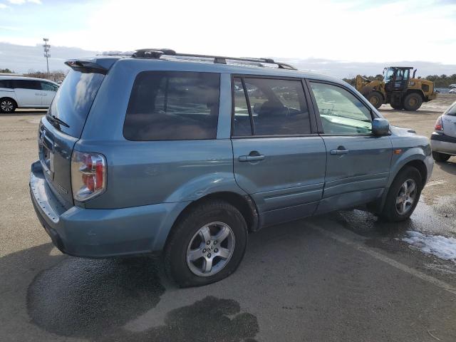 2HKYF18776H527330 - 2006 HONDA PILOT EX BLUE photo 3