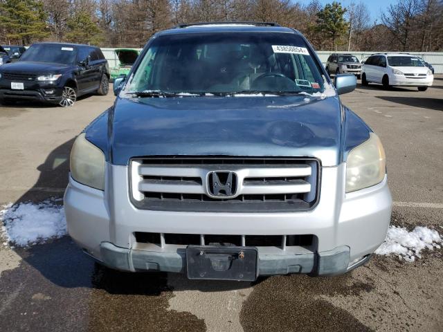 2HKYF18776H527330 - 2006 HONDA PILOT EX BLUE photo 5