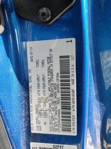 5TFSZ5AN9GX044666 - 2016 TOYOTA TACOMA ACCESS CAB BLUE photo 12