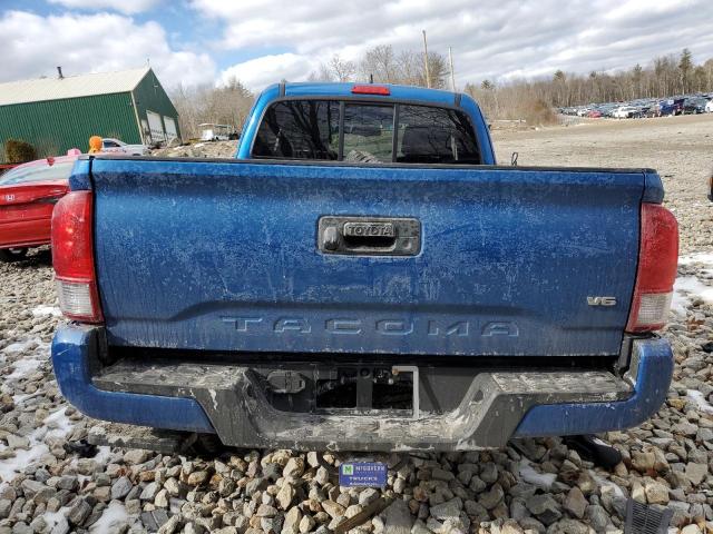 5TFSZ5AN9GX044666 - 2016 TOYOTA TACOMA ACCESS CAB BLUE photo 6